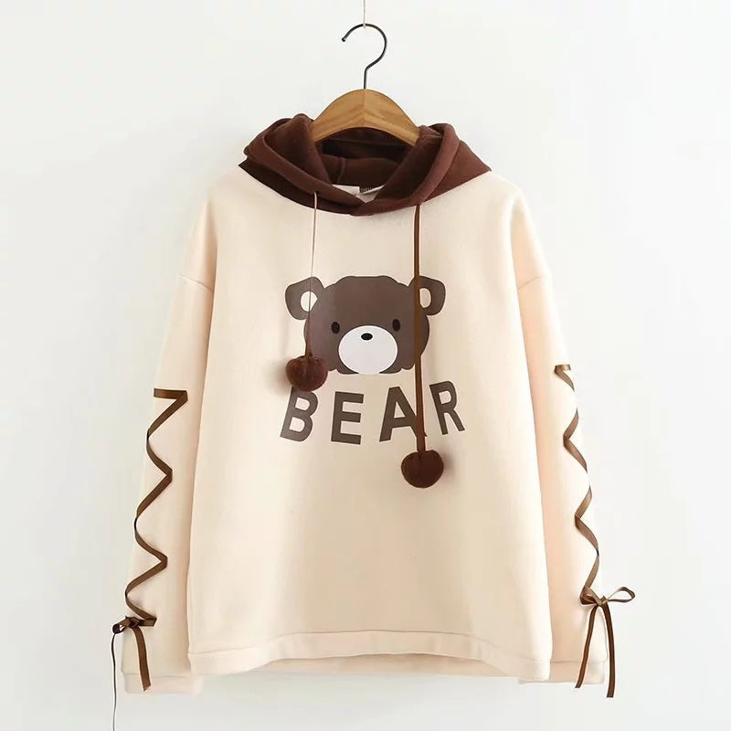 Bear-Ear Hooded Sweatshirt