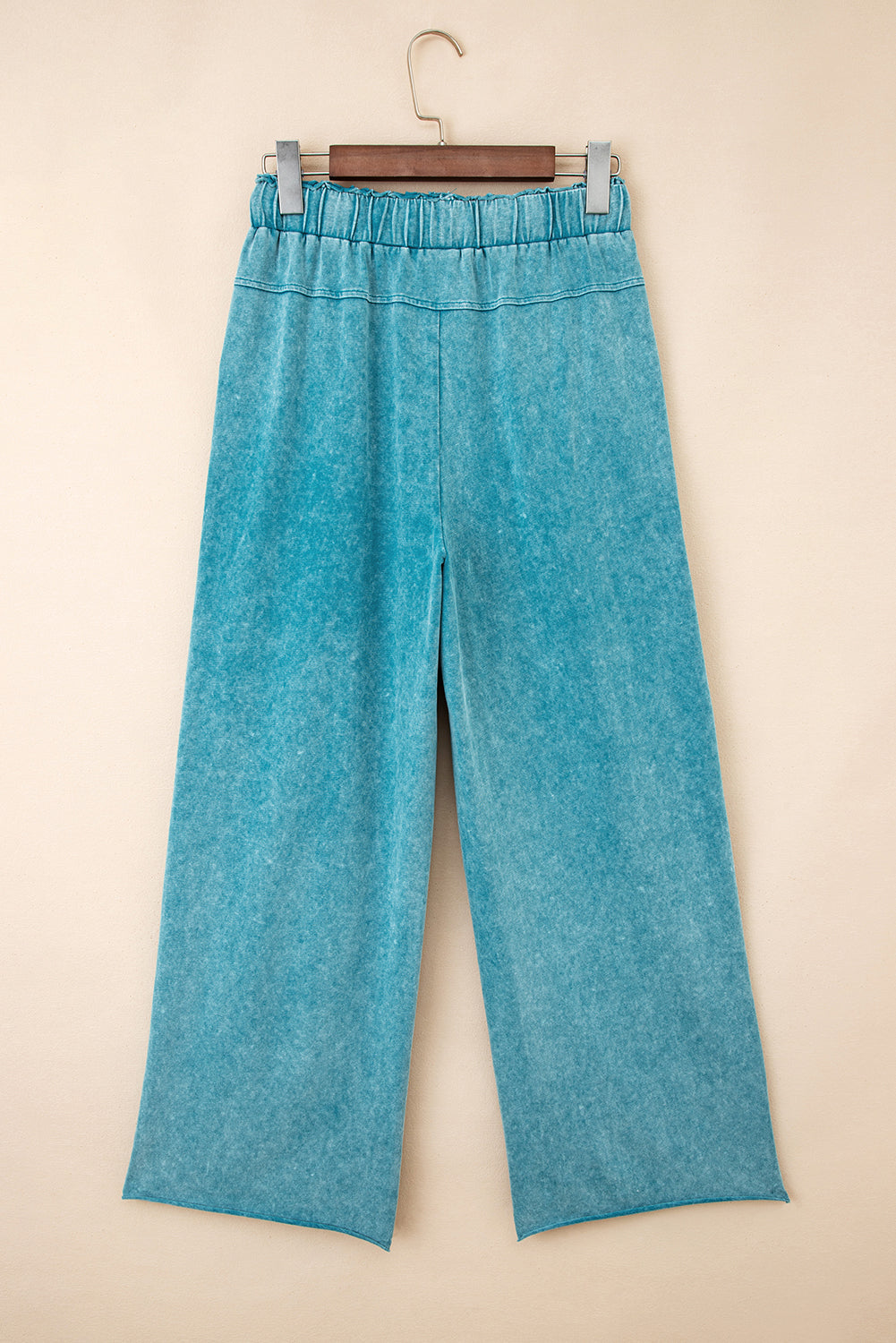 Mineral Wash Knot-Waist Pants