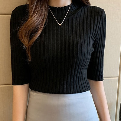 Basic Knit Short-Sleeve Tee
