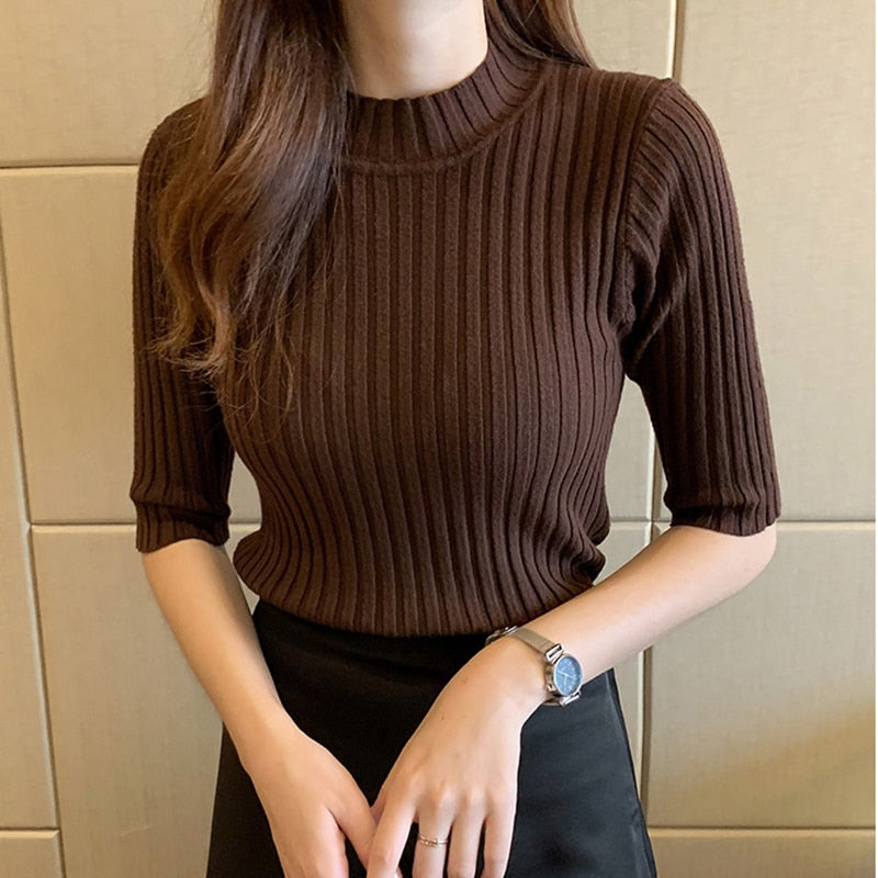 Basic Knit Short-Sleeve Tee