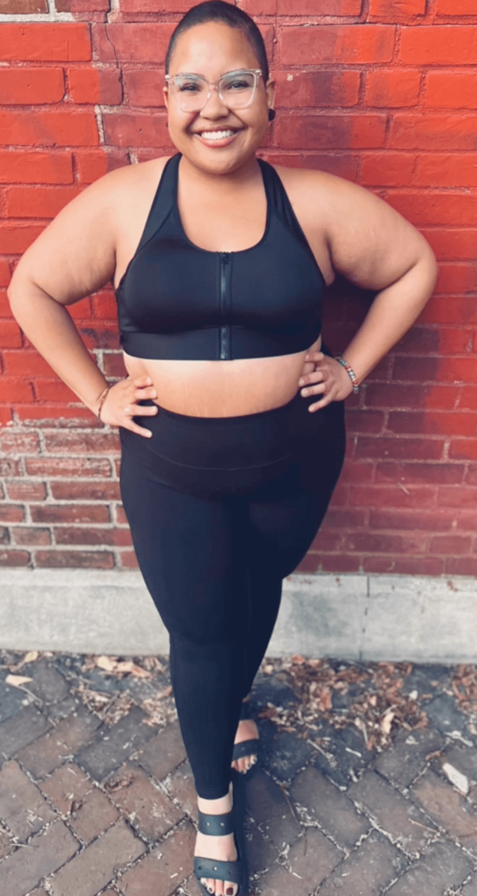 Hero Front-Closure Sports Bra – Black