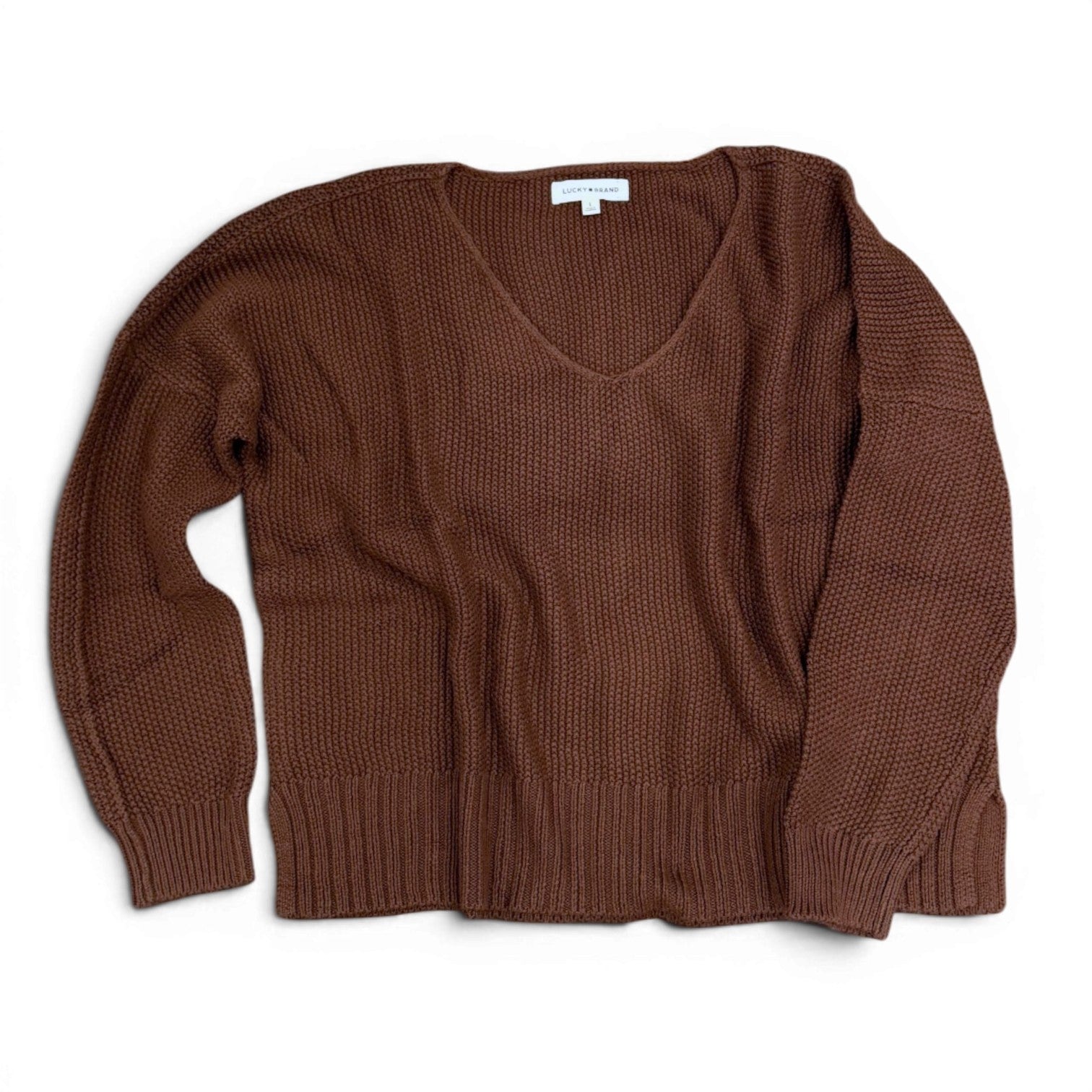Lucky Brand Spring-Weight V-Neck Sweater