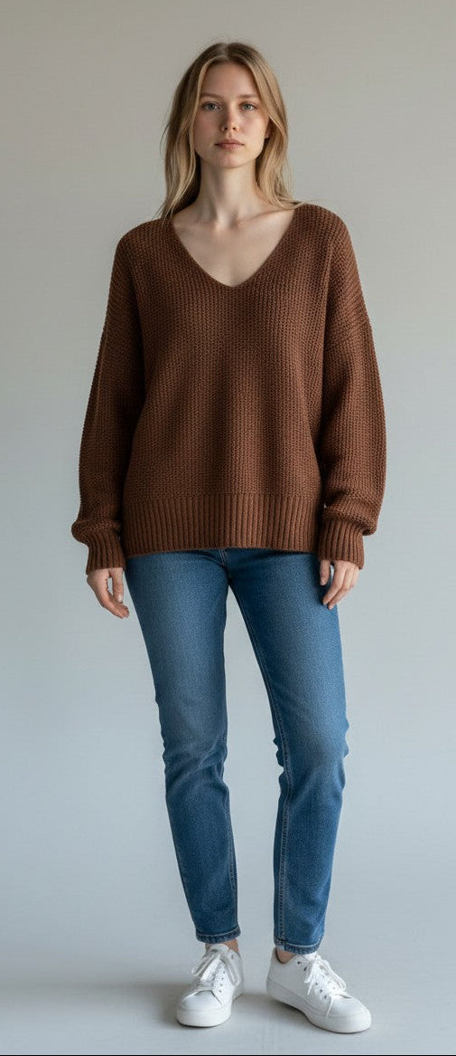 Lucky Brand Spring-Weight V-Neck Sweater