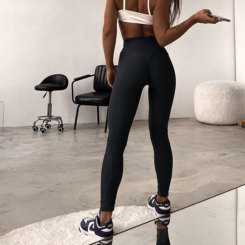 High-Waist Knit Skinny Pants