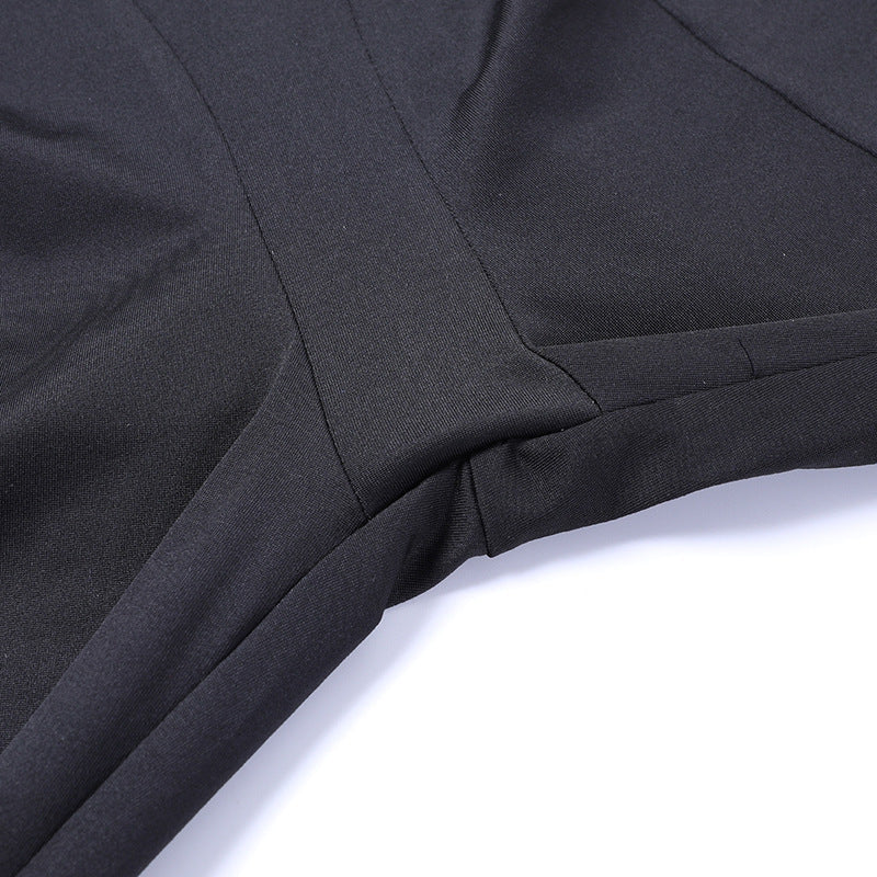 High-Waist Knit Skinny Pants