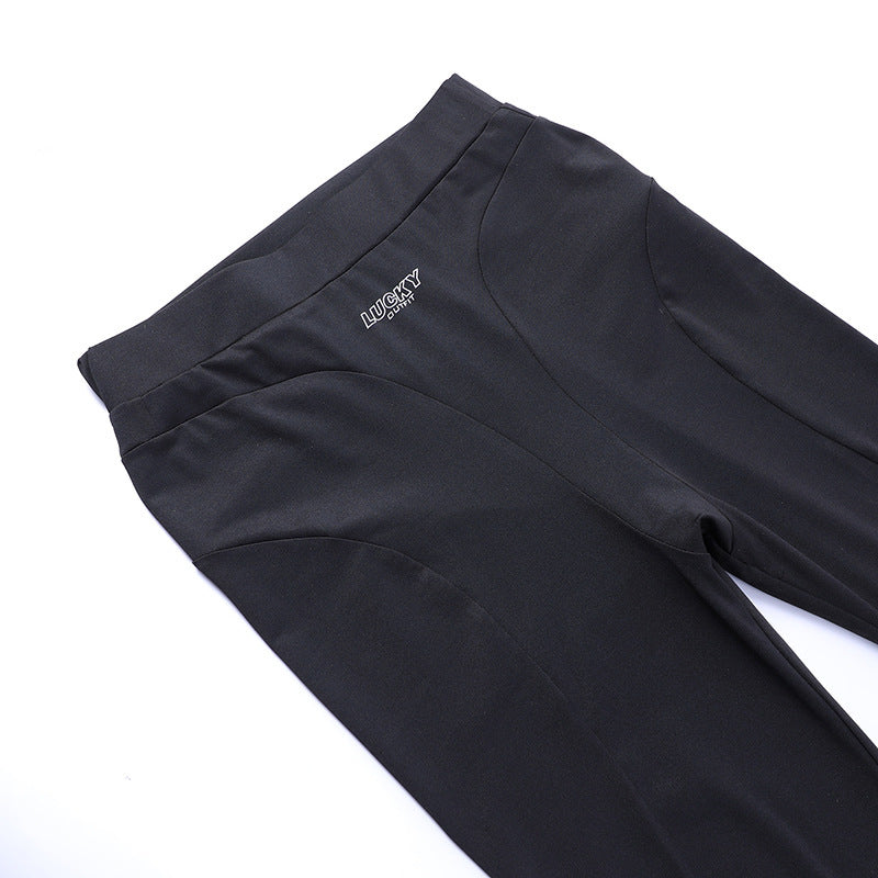 High-Waist Knit Skinny Pants