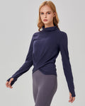 Cowl-Neck Coziplex Long-Sleeve Top