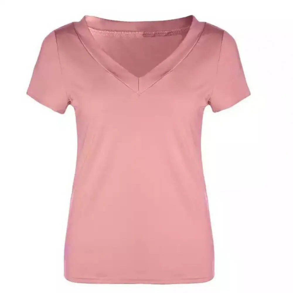 Slim-Fit Deep V Short-Sleeve Tee