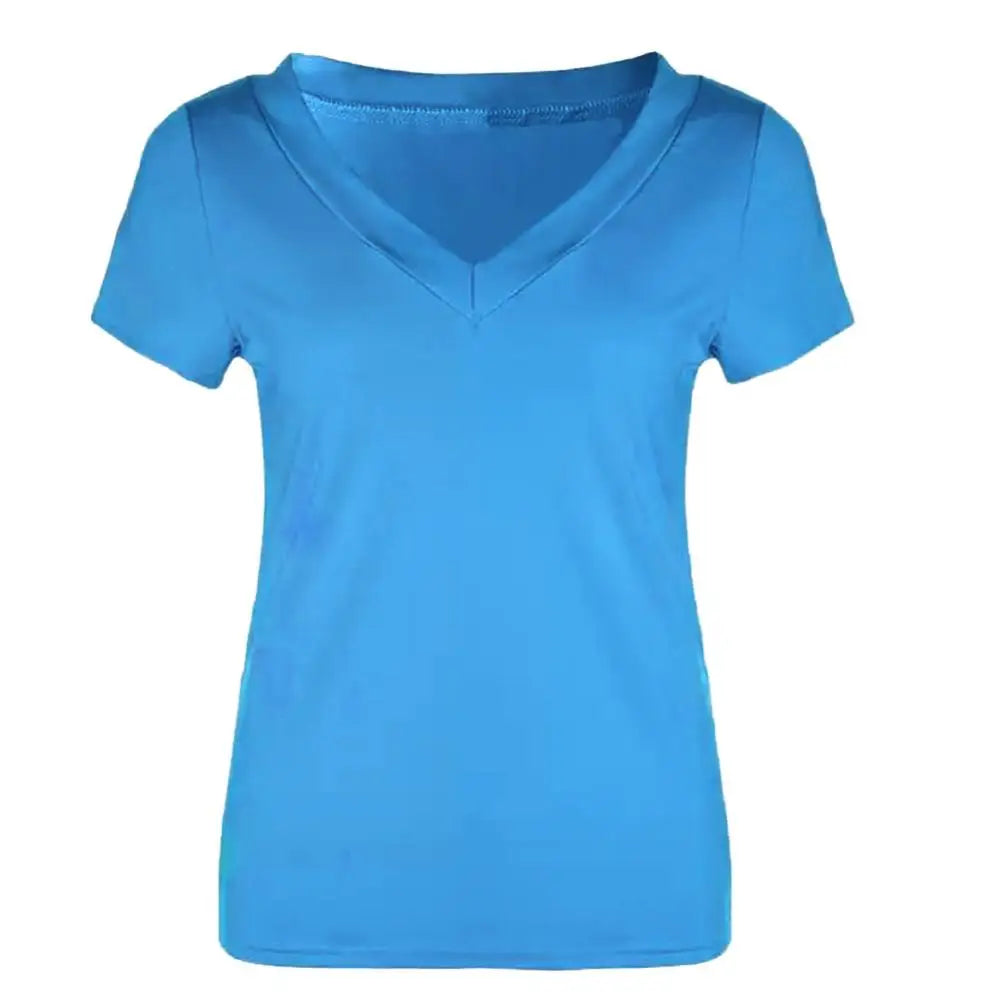 Slim-Fit Deep V Short-Sleeve Tee