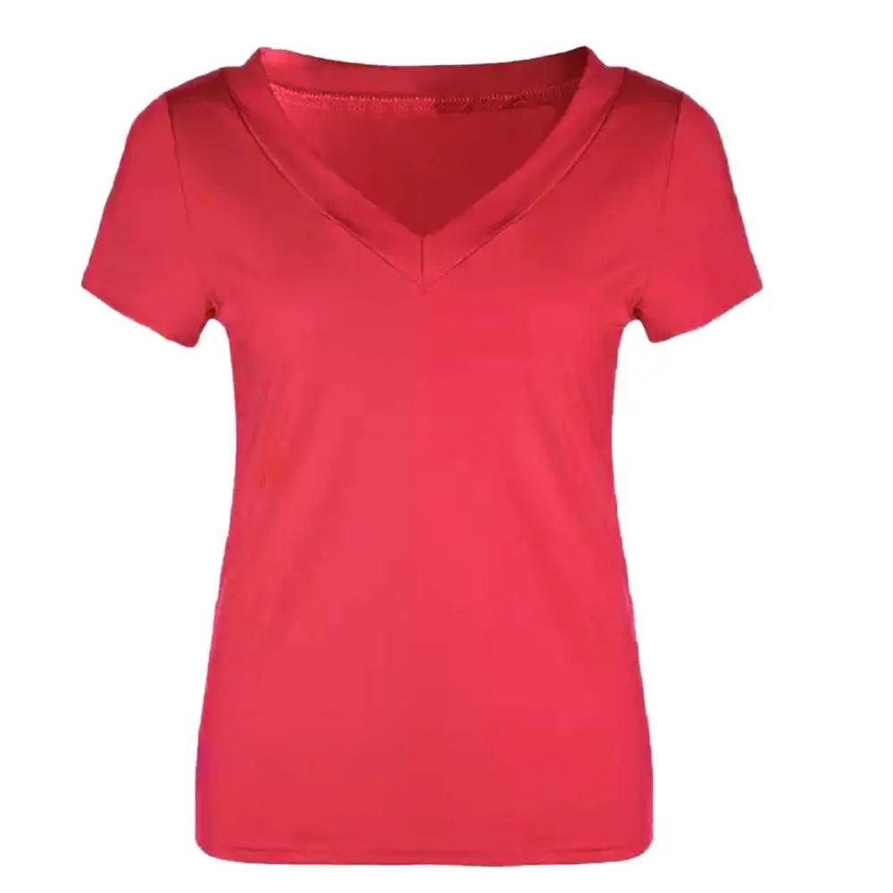 Slim-Fit Deep V Short-Sleeve Tee