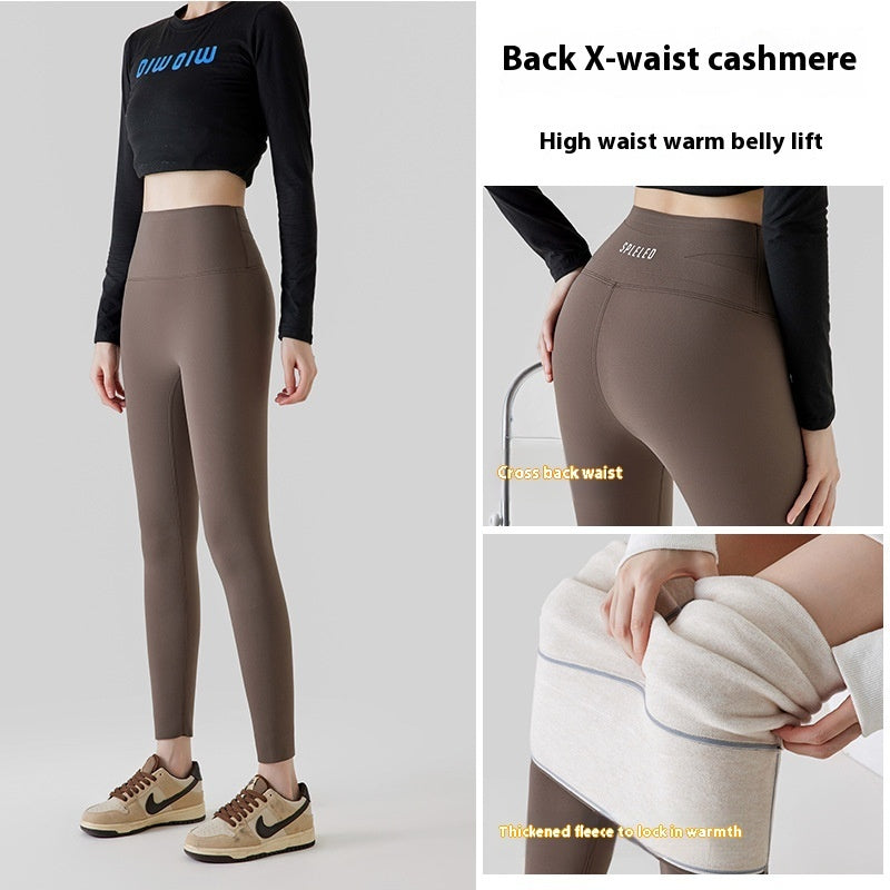 High-Waist Plush Lined Leggings
