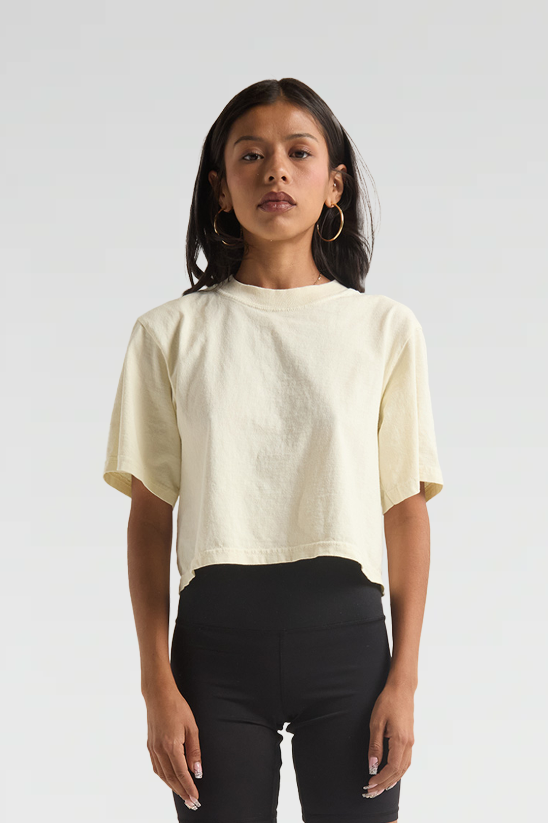 Garment-Dye Cropped Tee