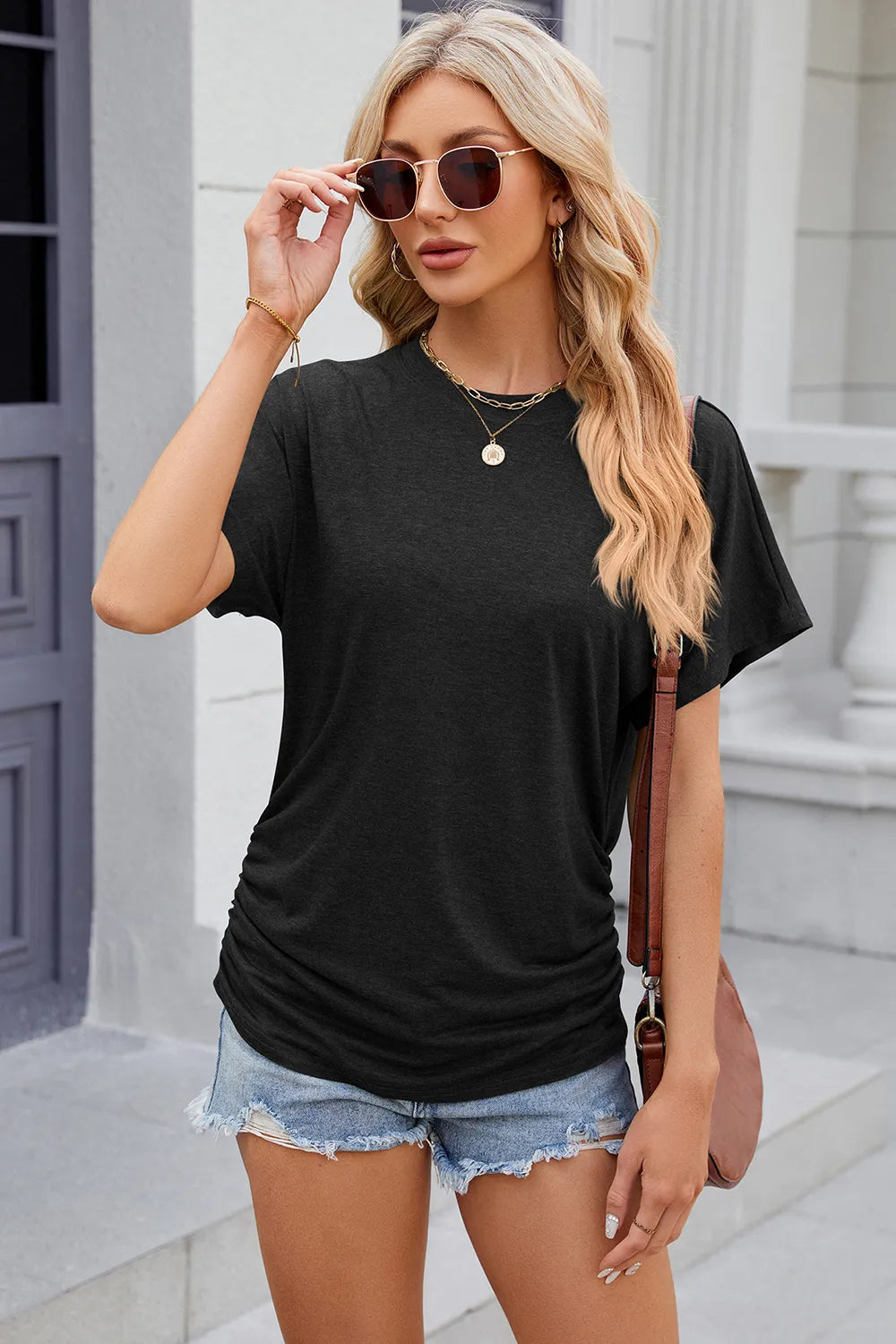 Relaxed Round-Neck Tee