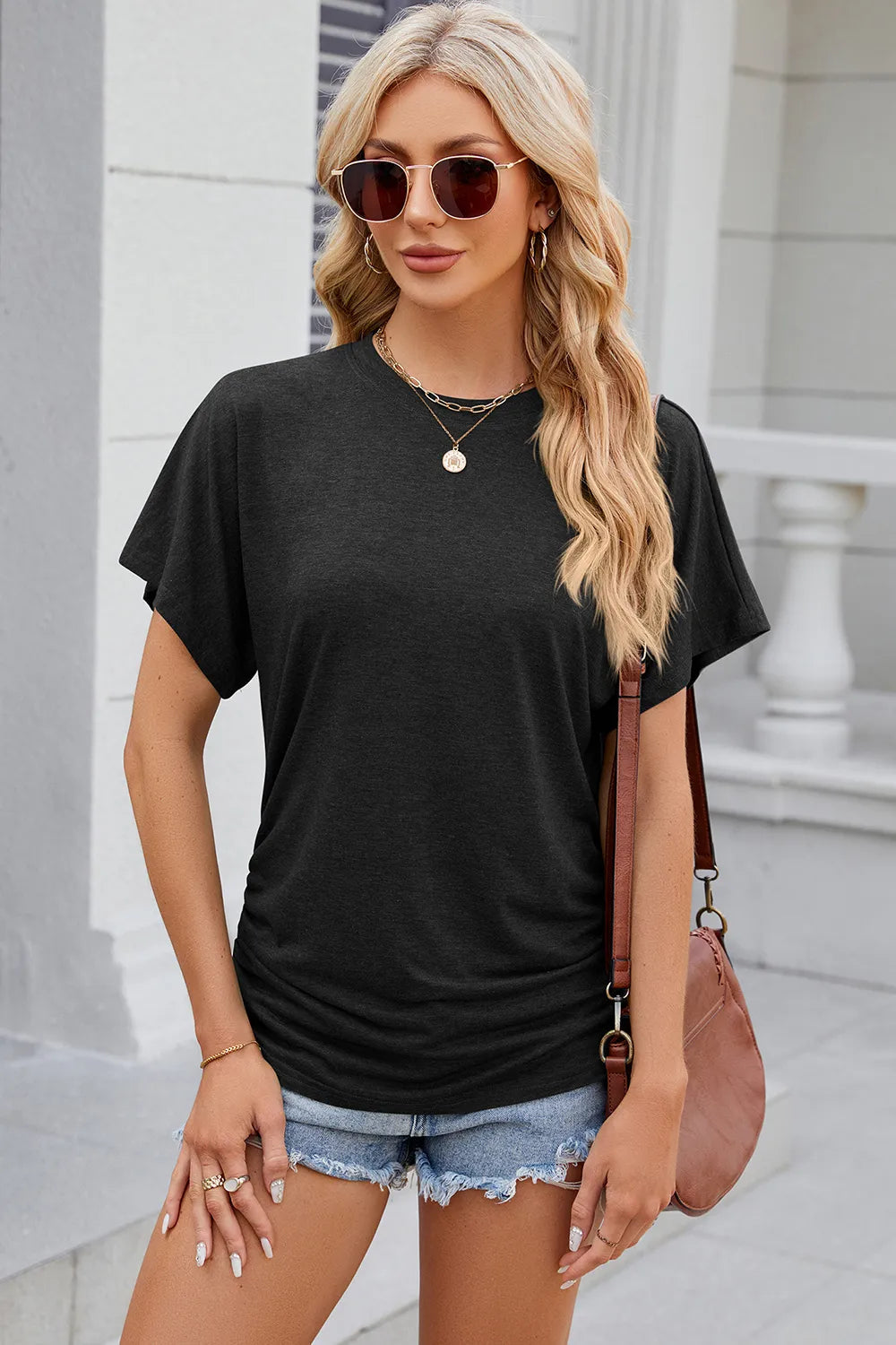 Relaxed Round-Neck Tee